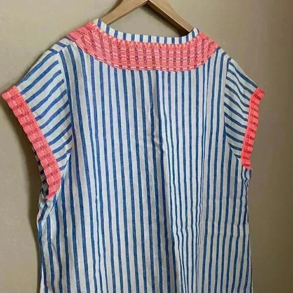 Boden Yasmin Embroidered Linen Tunic Size 18L - Picture 7 of 11